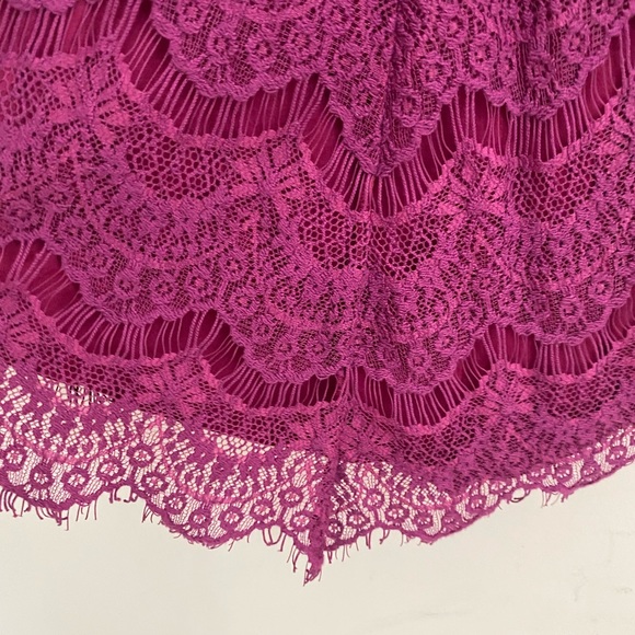 Free people purple lace mini dress - Picture 2 of 12